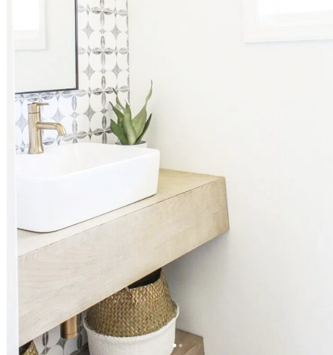 DIY Floating Sink Shelf (The Merrythought)  Small bathroom sinks, Unique bathroom  sinks, Floating sink