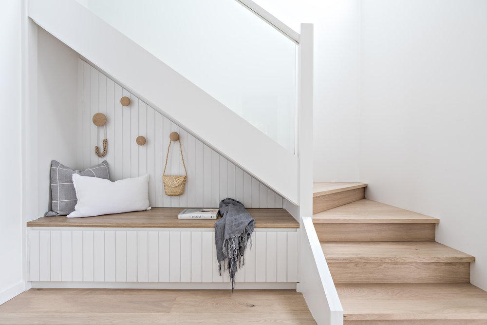 DIY Hardwood Staircase Makeover: Replacing Carpet With Wood Treads On Pie  Steps And Curved Landings - T. Moore Home Interior Design Studio