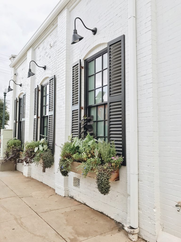 Home Office Storage and Organization - white house black shutters