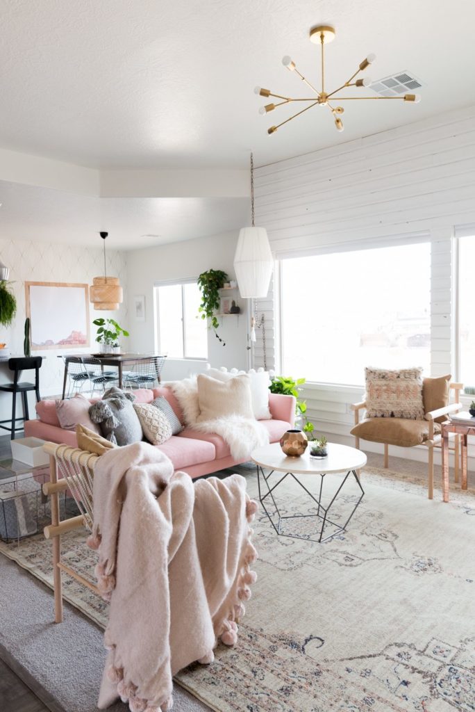 75 Pink Living Room Ideas You'll Love - October, 2023 | Houzz