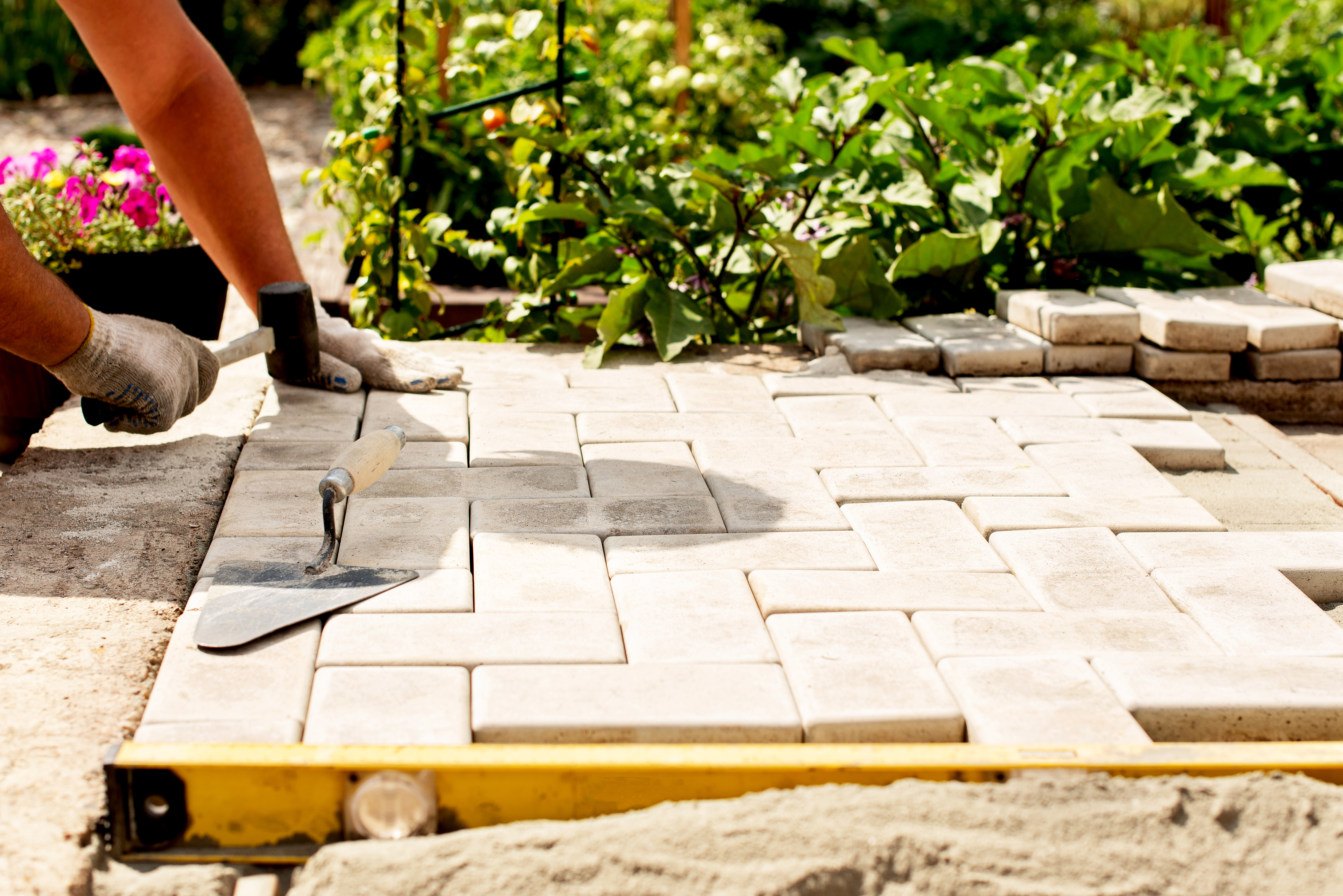 Laying pavers on clearance sand only