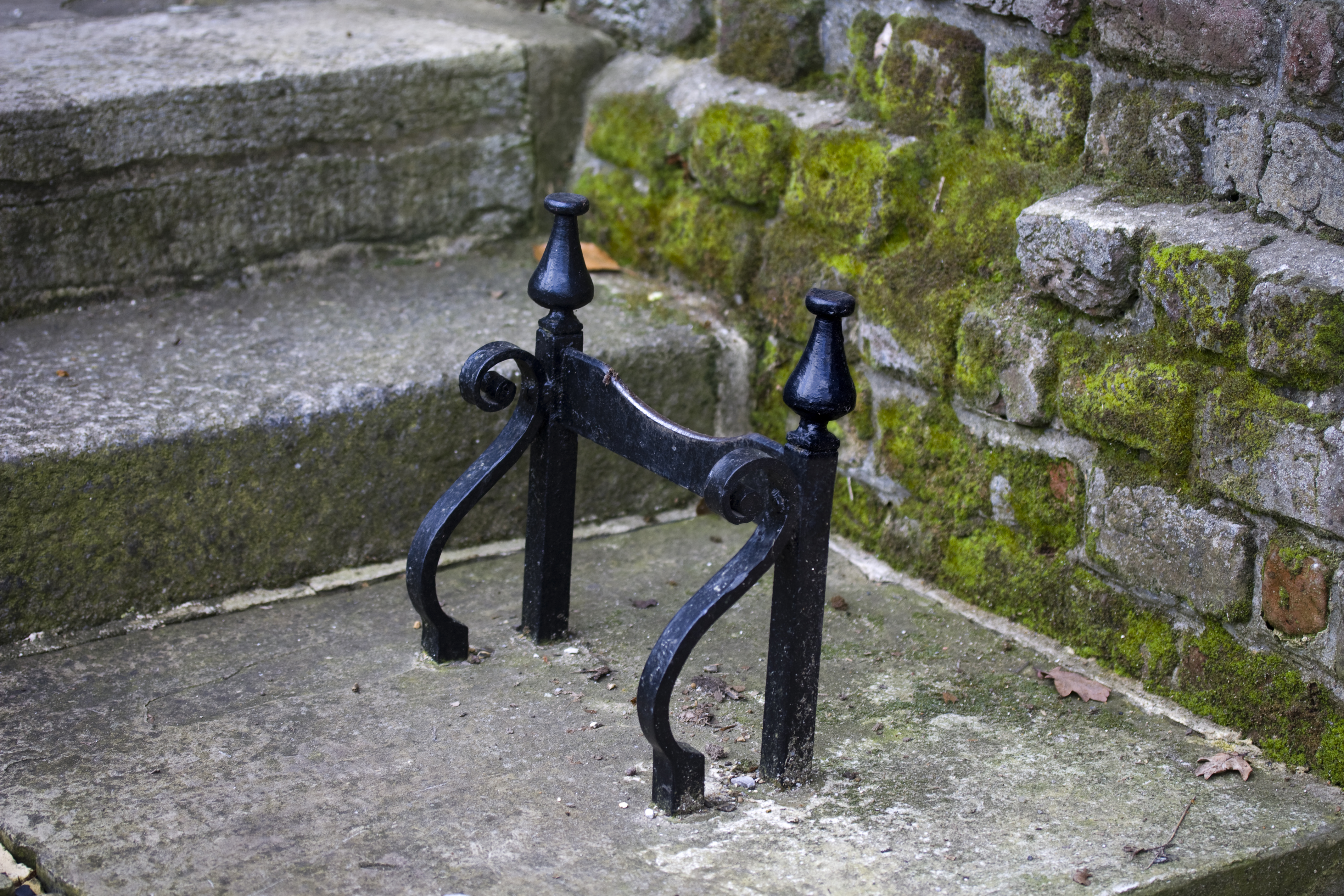 Boot scraper in clearance wall