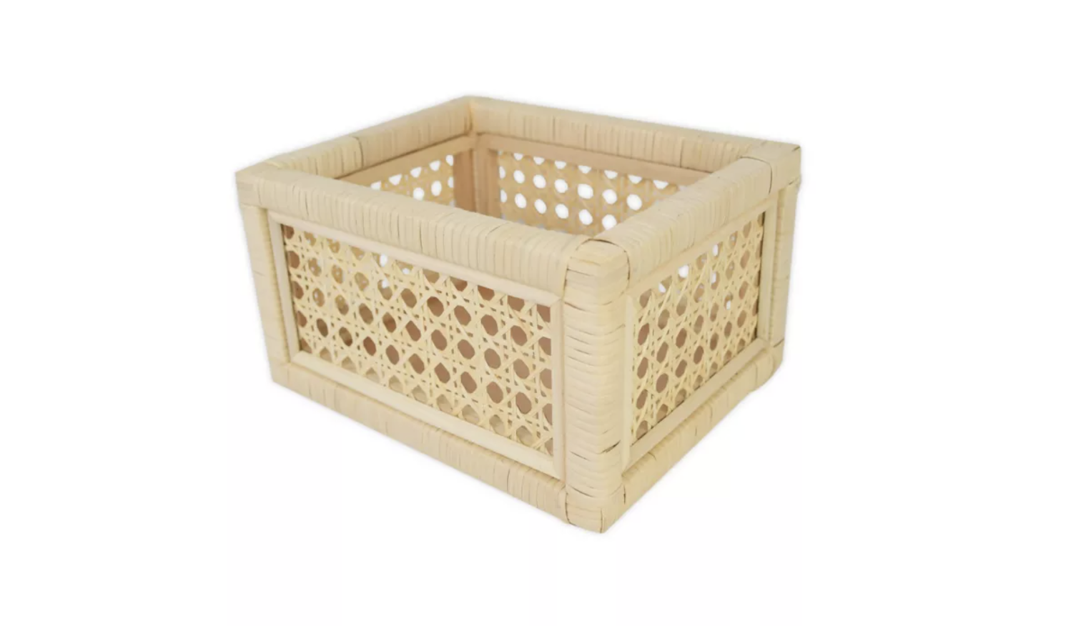 Shelton Natural Rattan Storage Shelf - World Market