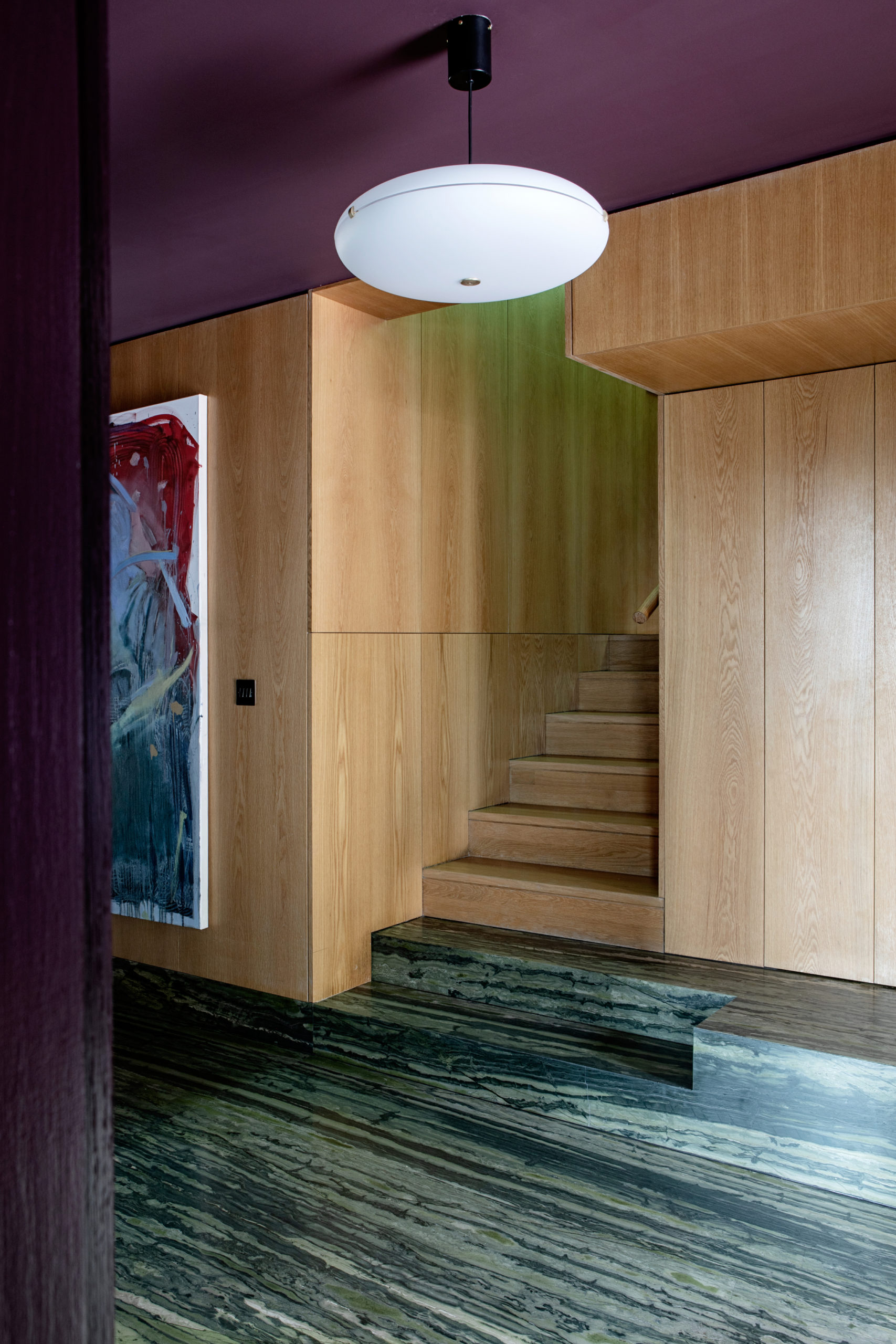 colors that go with dark wood paneling