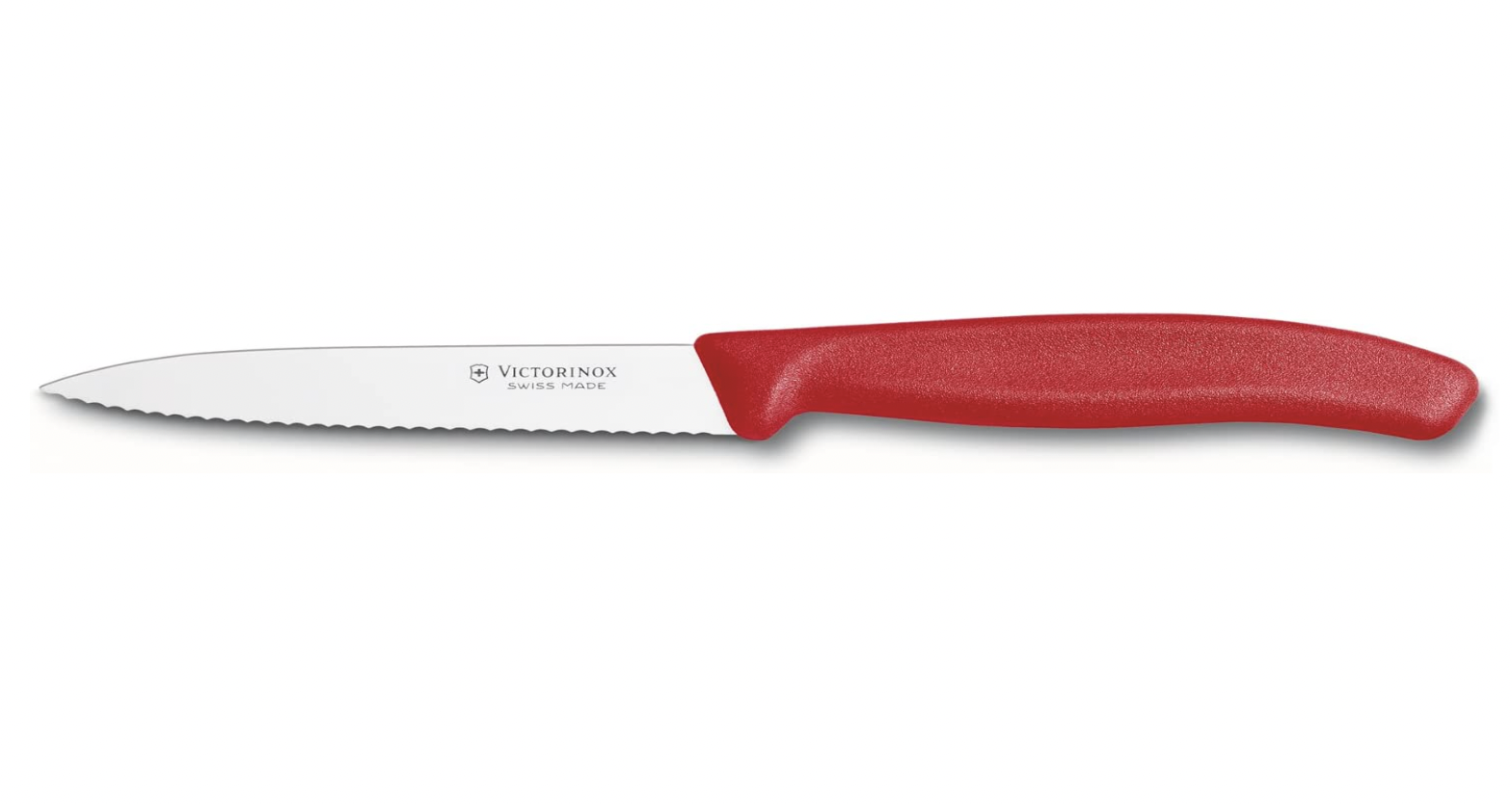 Victorinox Swiss Classic 3.25 Serrated Paring Knife (Red)