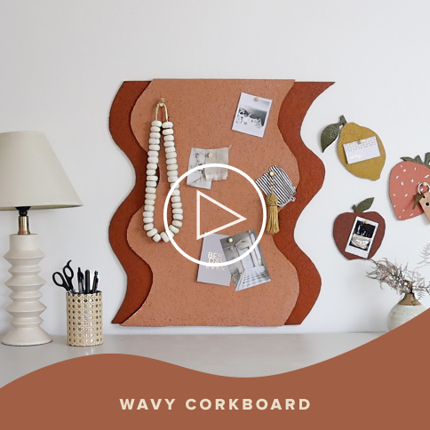 Wavy Corkboard DIY