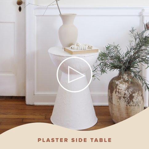 Plaster Side Table