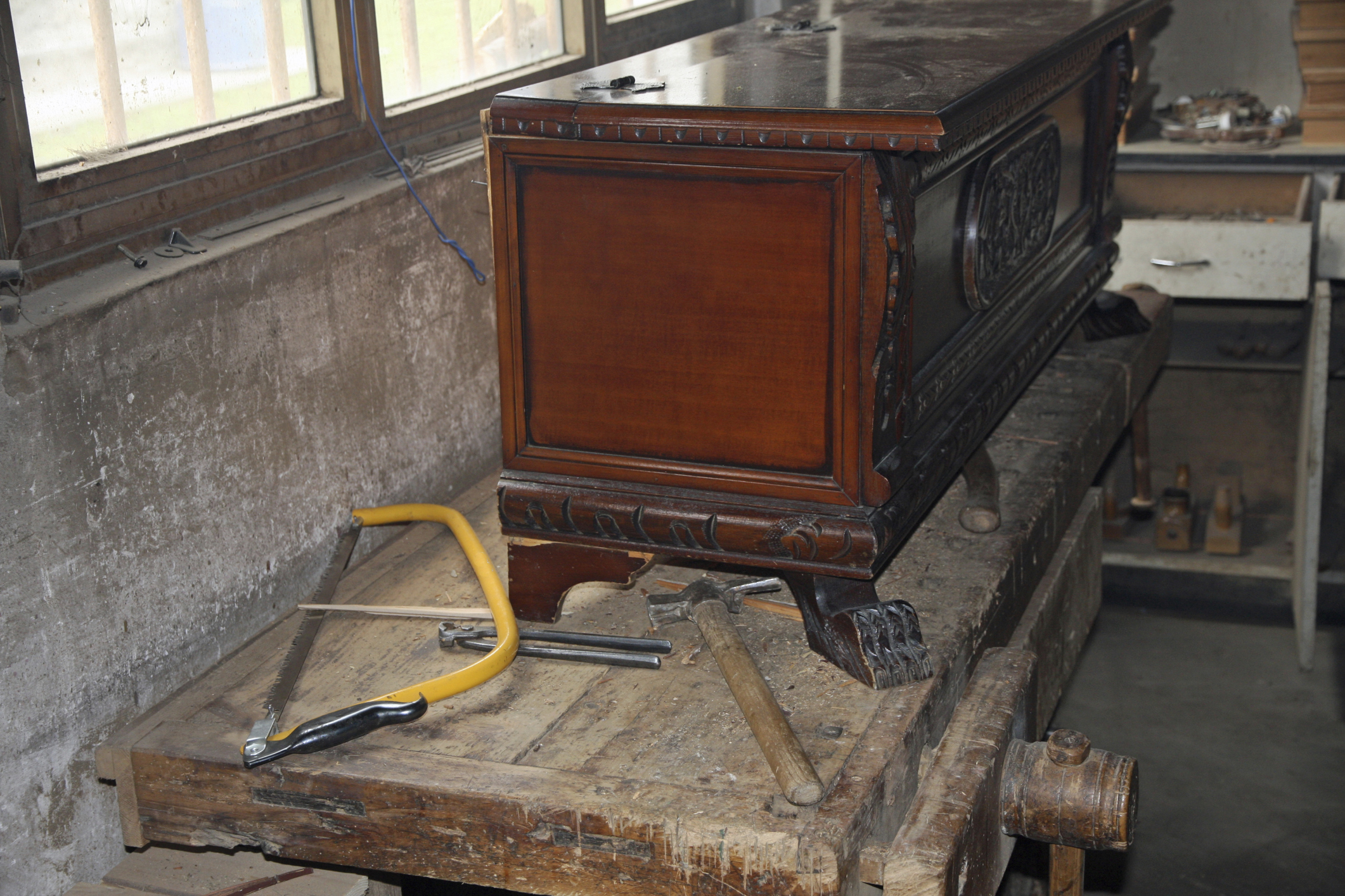 Restoring mahogany deals furniture