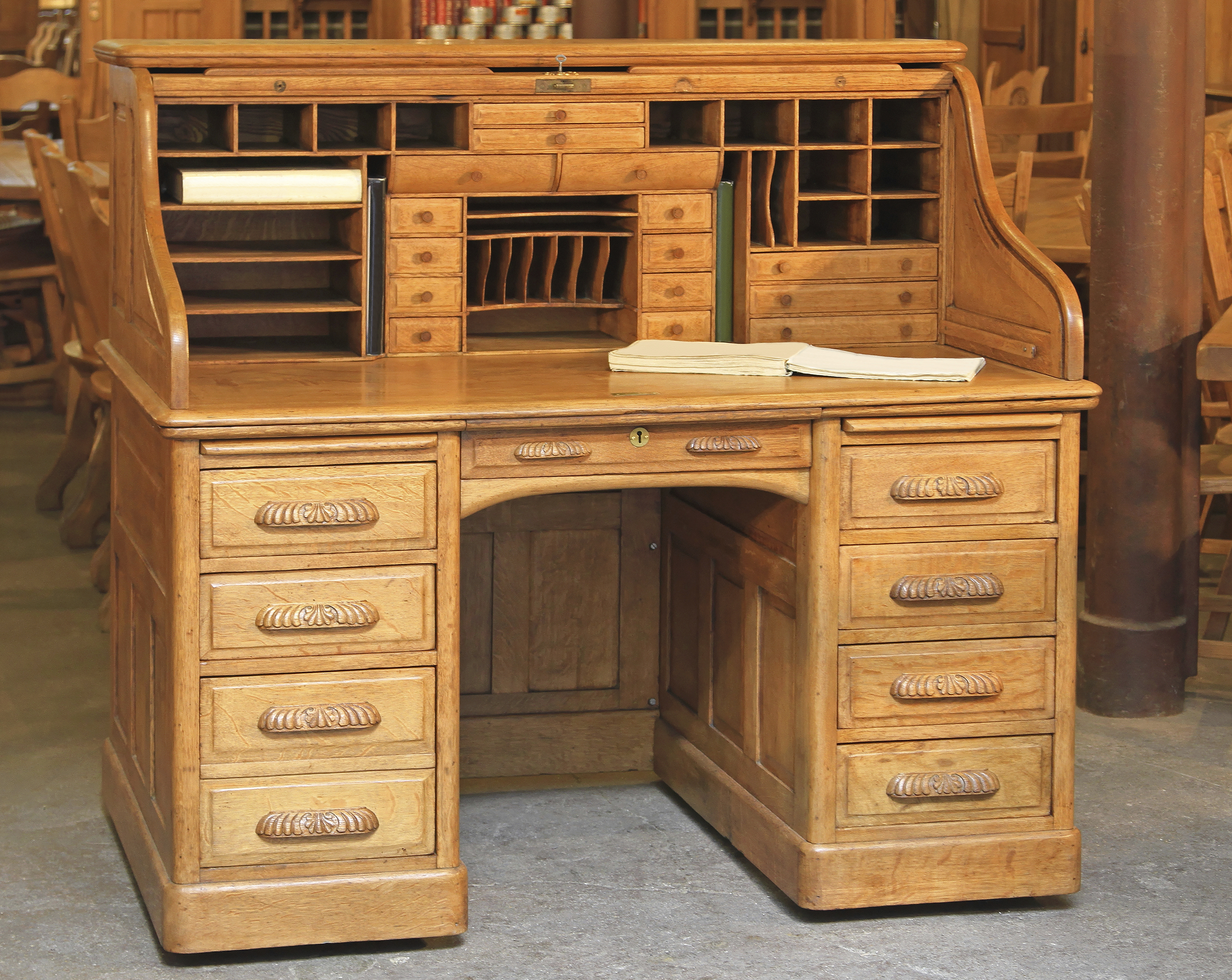 How to Determine the Age of an Antique Roll-Top Desk