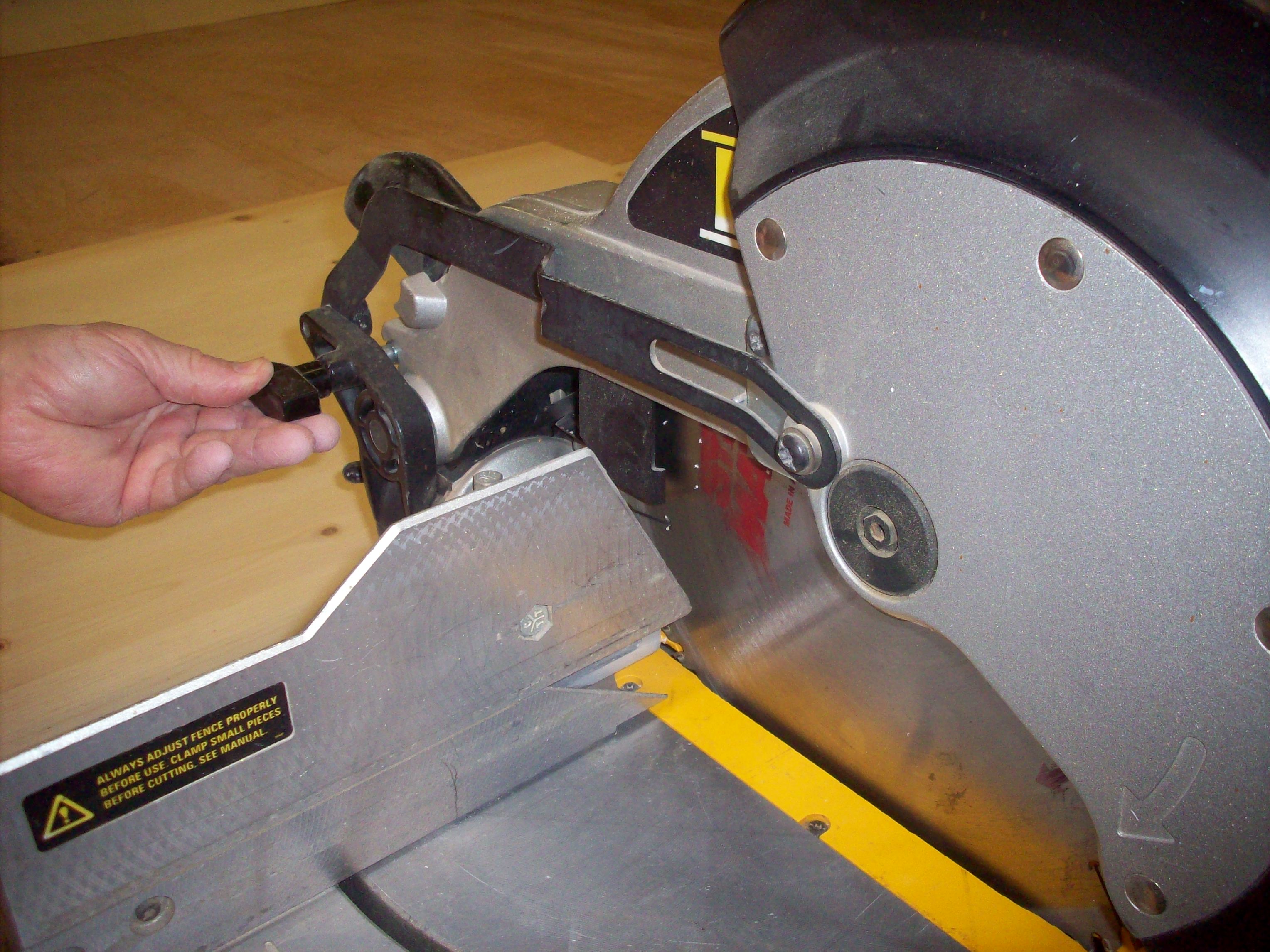 Help on how to unlock old miter saw : r/Tools