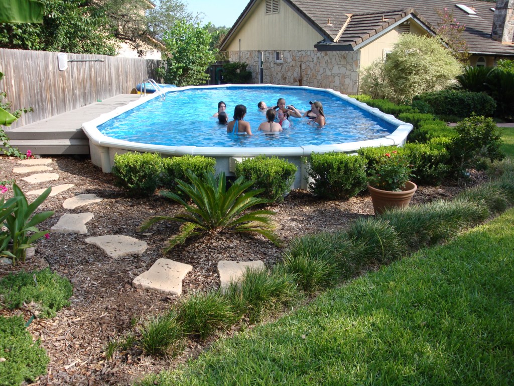How To Decorate Around An Above Ground Swimming Pool | Hunker