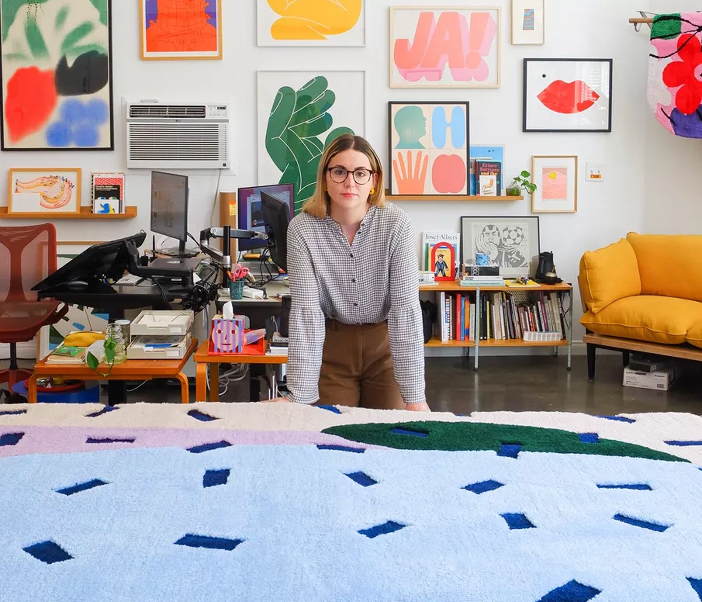 Macarena Luzi's Vivid Rugs Are Anything but Square