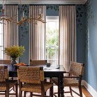 20 Curtain Colors to Pair With Blue Walls