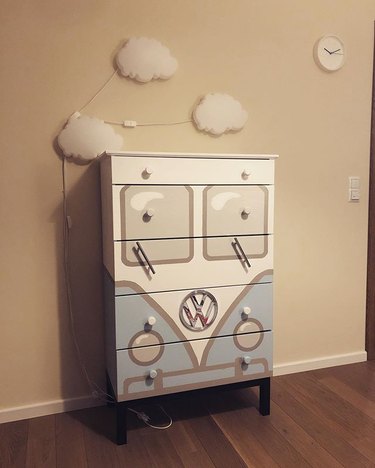 ikea tarva dresser diy hack