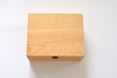 Untreated wooden box