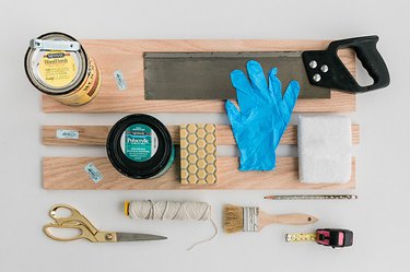 Here's what you'll need to make your DIY sofa arm tabletop.