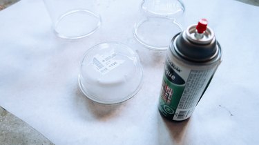 Spray painting jars