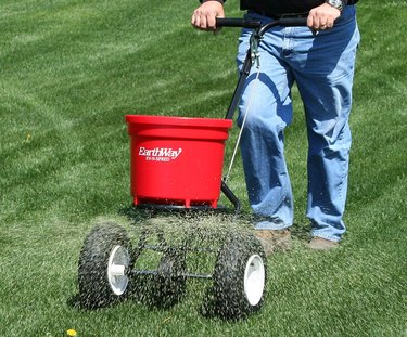 Lawn spreader.