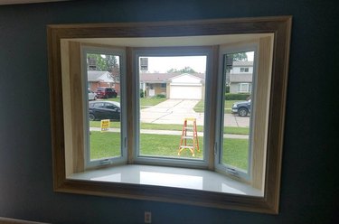 Bay window with casements.