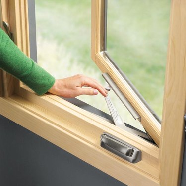 Casement window mechanism.