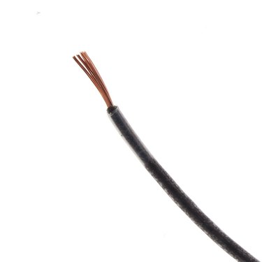 Stranded copper insulated wire.