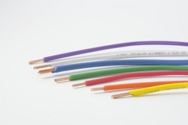 Solid copper insulated wire.