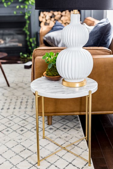 IKEA Gladom table marble and gold hack