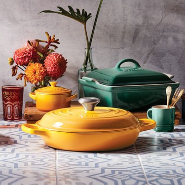 Le Creuset Nectar and Artichaut cookware collection