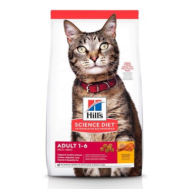 cat food white bag