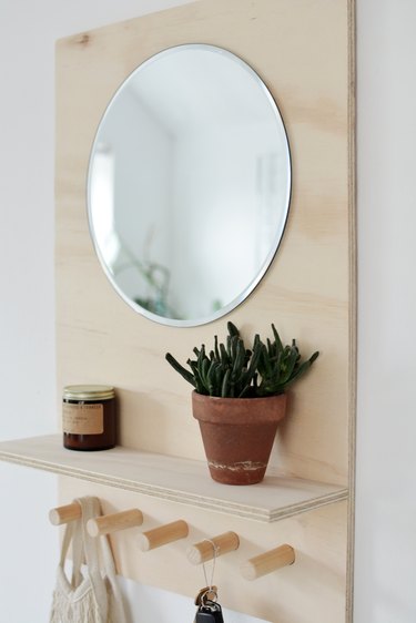 DIY Plywood Entryway Organizer