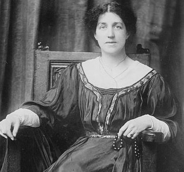 black and white photograph of May Morris