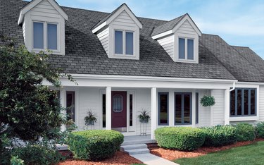 House with asphalt shingles