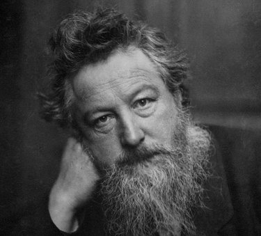 black and white photograph of William Morris