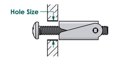 Diagram of toggle bolt.