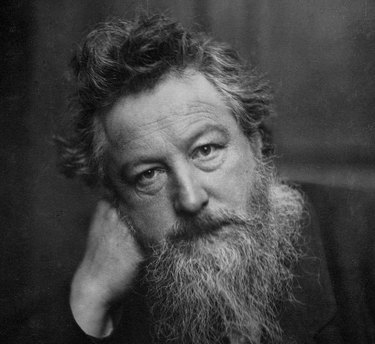 black and white photograph of William Morris