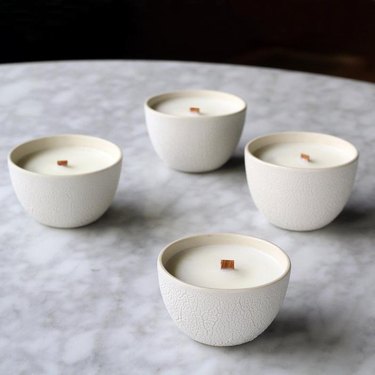 four white candles