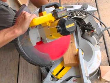 A compound miter saw.