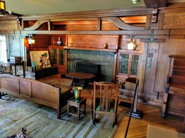 interior photograph of the Gamble House