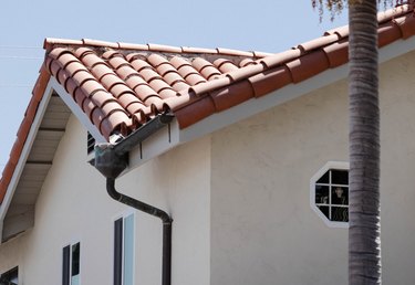 Clean gutter and downspout