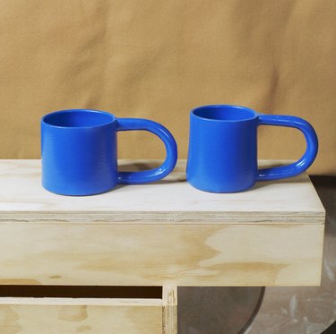 Workaday Handmade Short Blue Mug, $44