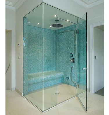 Tempered glass shower