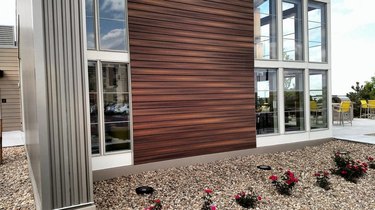 Engineered wood wall