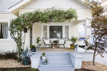 photo of exterior of a house with steps