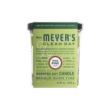 Mrs. Meyer's Iowa Pine Soy Candle, $9.99