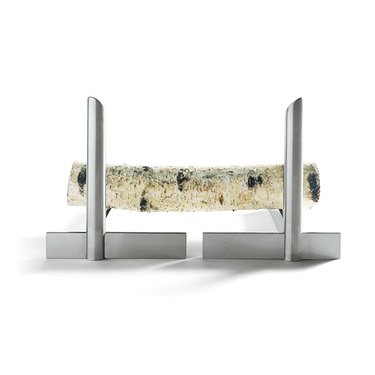 stainless steel fireplace andirons
