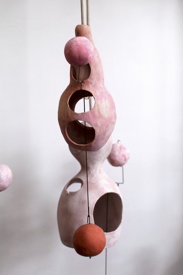 hanging ceramic art piece