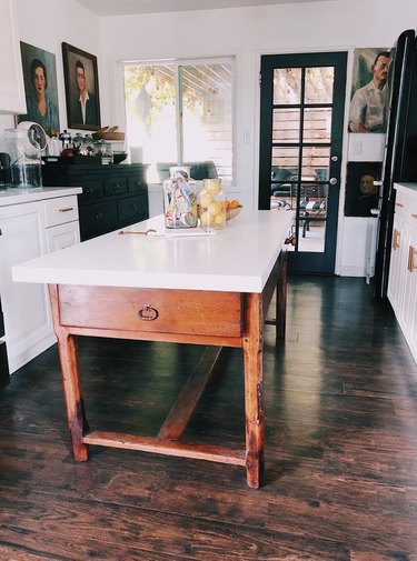 SF Girl by Bay Victoria Smith kitchen with antique French farm table