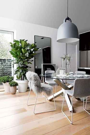 modern dining room with Scandinavian vibes