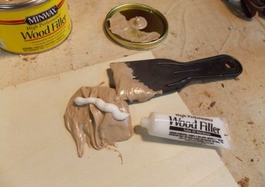 Epoxy wood filler.