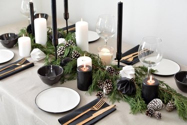 Scandinavian-style holiday table